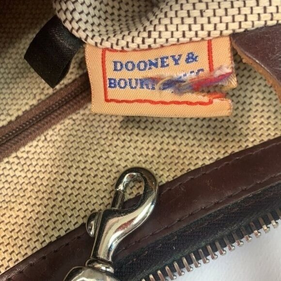Dooney & Bourke Quilted East West Slouch Bag & Harness Strap-Khaki/Burnt Cedar - Picture 3 of 15